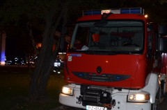 Pożar sadzy w gimnazjum w Kosinie