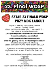 WOŚP poszukuje wolontariuszy