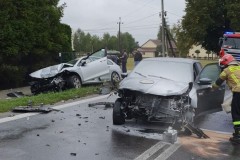 Czołowe zderzenie w Woli Dalszej