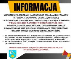 Utrudnienia w ruchu w Markowej
