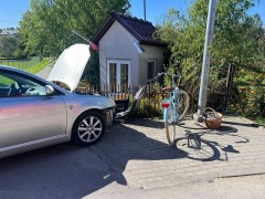 Potrącenie rowerzystki w Żołyni