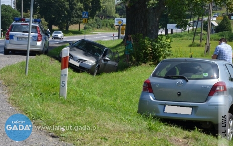 Jazdę skończyli w rowie