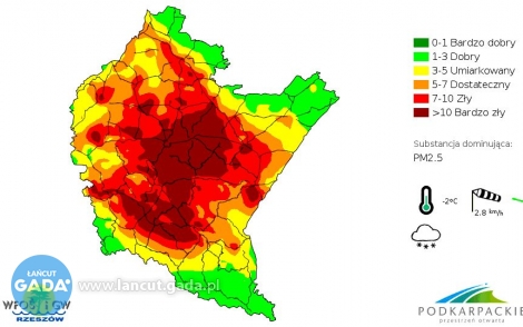 Bardzo zła jakość powietrza