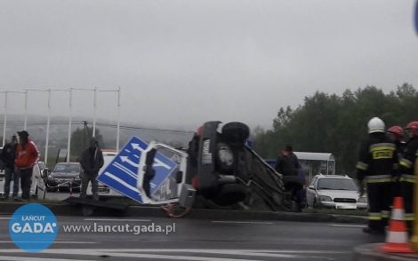 Zderzenie peugeota z audi