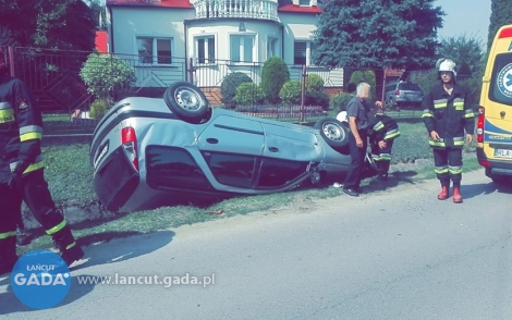 Pijacka jazda zakończona w rowie