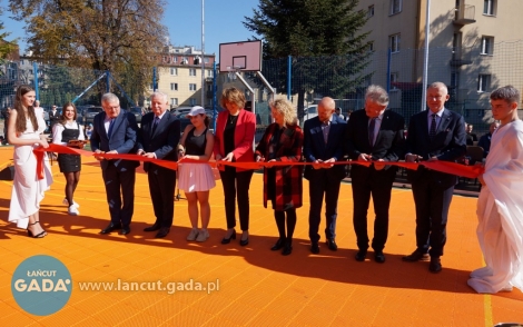 Otwarcie boiska przy I Liceum Ogólnokształcącym w Łańcucie