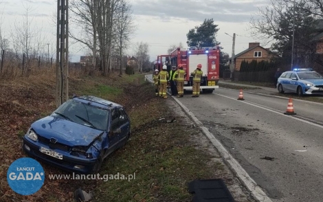 26-latek dachował osobówką, był pijany