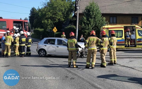 Dwie ranne osoby w wypadku