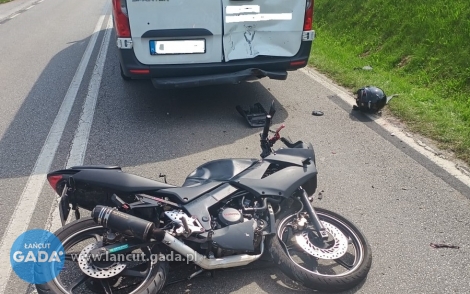 Ranny 16-letni motocyklista