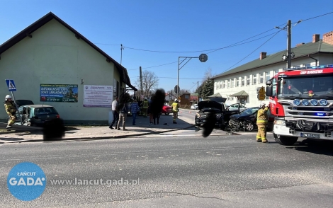 Zderzenie trzech aut w&nbsp;Markowej