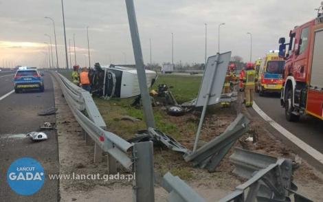 Dachowanie busa na A4